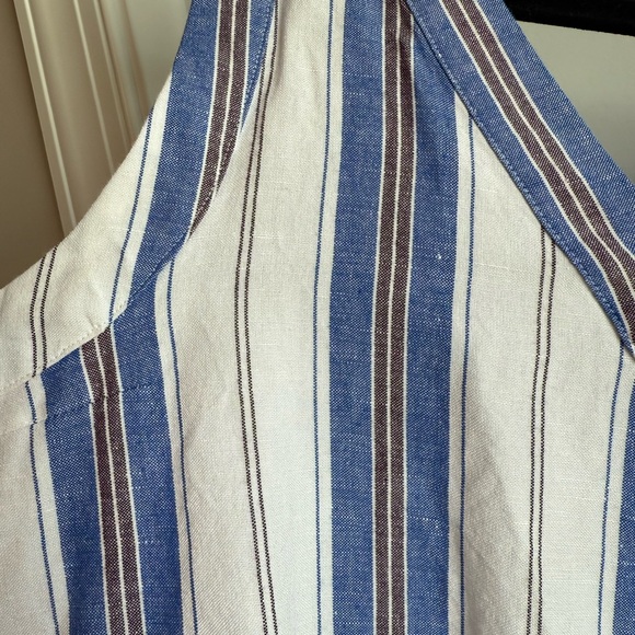 LOFT Blue and White Striped Mini Dress - Picture 5 of 7